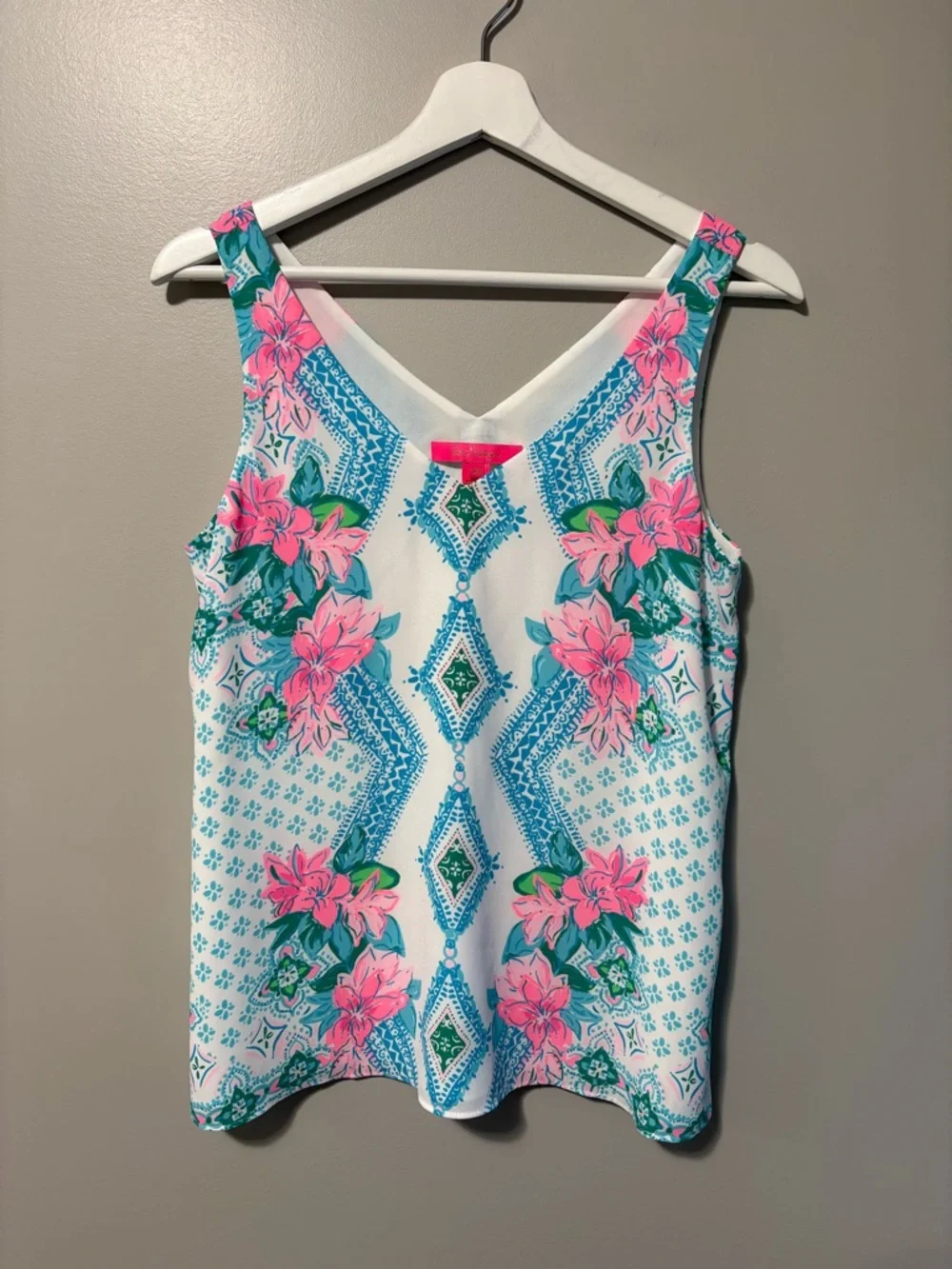 Lilly Pulitzer Florin Girls Best Friend  Blouse Sleeveless - Picture 3 of 11